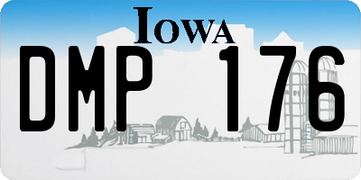 IA license plate DMP176