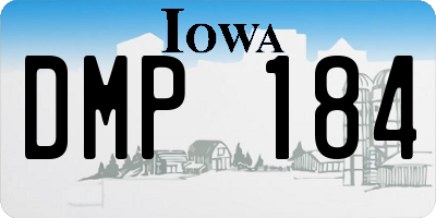 IA license plate DMP184