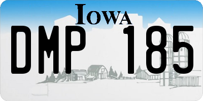 IA license plate DMP185