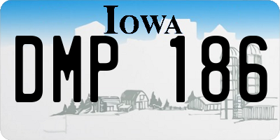 IA license plate DMP186