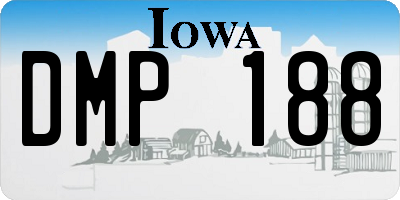 IA license plate DMP188