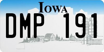 IA license plate DMP191