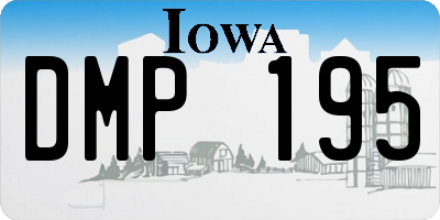 IA license plate DMP195