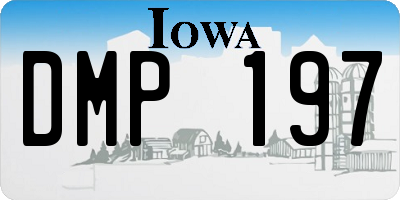 IA license plate DMP197