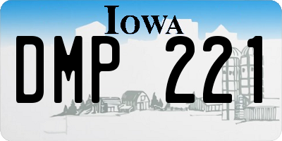 IA license plate DMP221