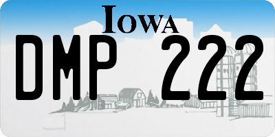 IA license plate DMP222