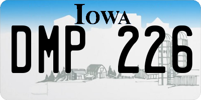 IA license plate DMP226