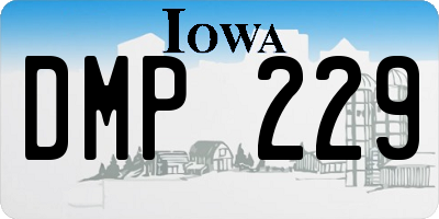 IA license plate DMP229