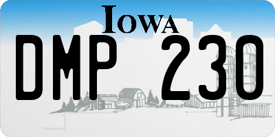 IA license plate DMP230