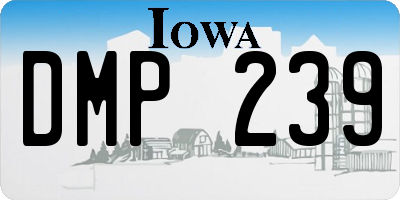 IA license plate DMP239