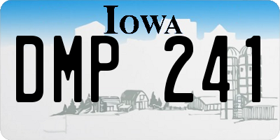 IA license plate DMP241