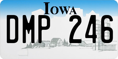 IA license plate DMP246
