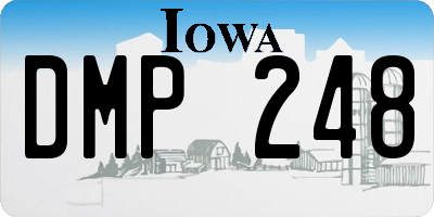 IA license plate DMP248