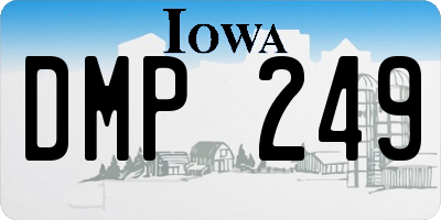 IA license plate DMP249