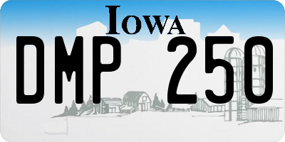 IA license plate DMP250
