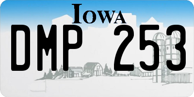 IA license plate DMP253