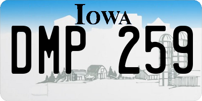 IA license plate DMP259