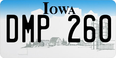 IA license plate DMP260
