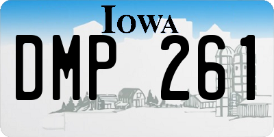 IA license plate DMP261