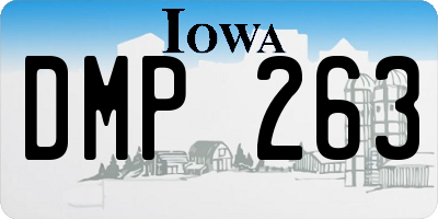 IA license plate DMP263