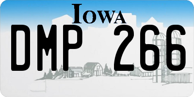 IA license plate DMP266