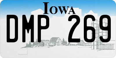 IA license plate DMP269