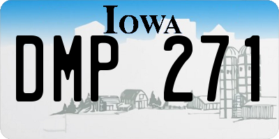 IA license plate DMP271