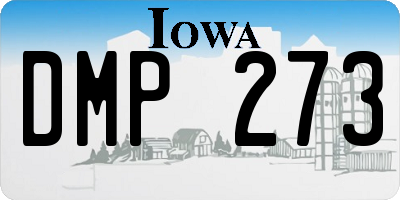 IA license plate DMP273