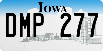 IA license plate DMP277