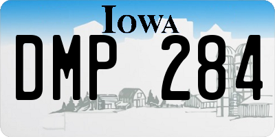 IA license plate DMP284