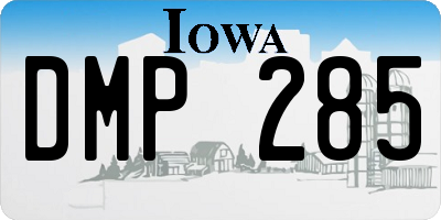 IA license plate DMP285