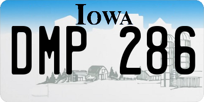 IA license plate DMP286