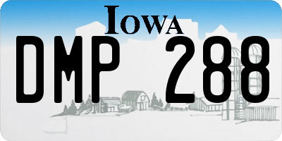 IA license plate DMP288
