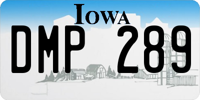 IA license plate DMP289