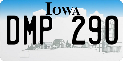IA license plate DMP290