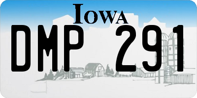 IA license plate DMP291
