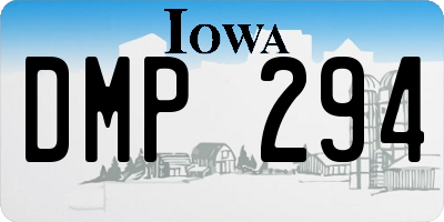 IA license plate DMP294