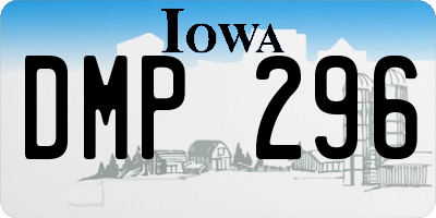 IA license plate DMP296