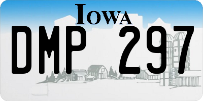 IA license plate DMP297