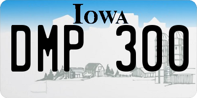 IA license plate DMP300