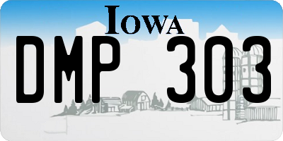 IA license plate DMP303