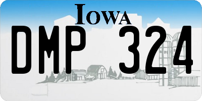 IA license plate DMP324
