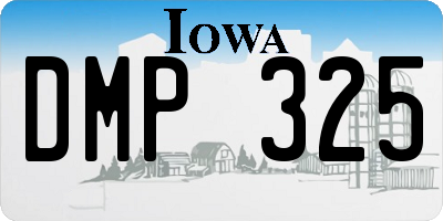 IA license plate DMP325
