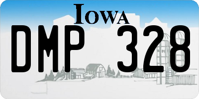 IA license plate DMP328