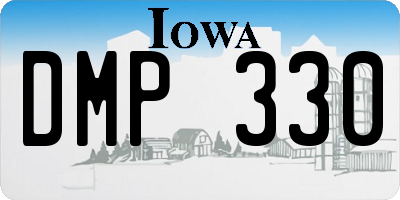 IA license plate DMP330