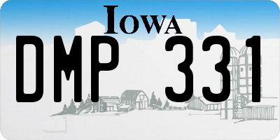 IA license plate DMP331