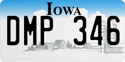 IA license plate DMP346