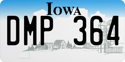 IA license plate DMP364
