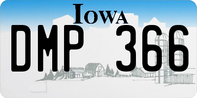 IA license plate DMP366