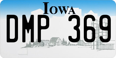 IA license plate DMP369